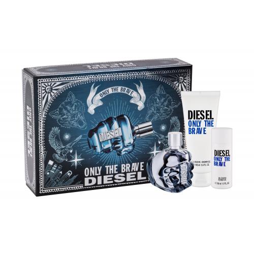 Diesel Only The Brave set cadou EDT 75 ml + Gel de dus 100 ml + Gel de dus 50 ml pentru bărbați