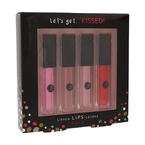 2K Let´s Get Kissed! set cadou Luciu de buze 4x 6 ml pentru femei