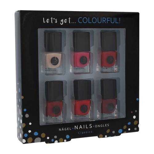 2K Let´s Get Colourful! Classics set cadou Lac de unghii 6x 5 ml pentru femei