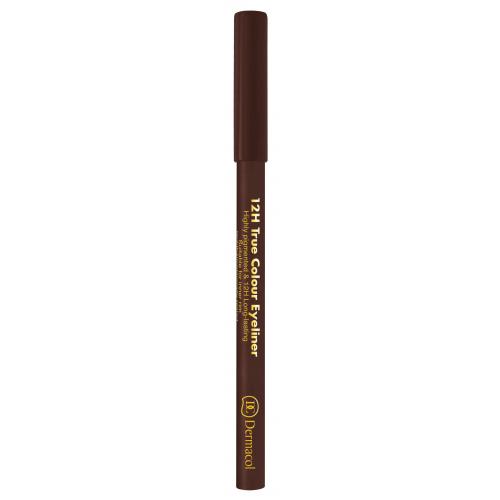 Dermacol 12H True Colour 0,28 g creion de ochi pentru femei 6 Dark Brown