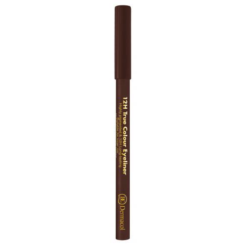 Dermacol 12H True Colour 0,28 g creion de ochi pentru femei 6 Dark Brown