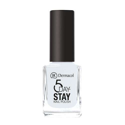 Dermacol 5 Day Stay 11 ml lac de unghii pentru femei 01 Snow White