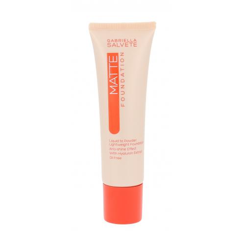 Gabriella Salvete Matte 30 ml fond de ten pentru femei 100 Porcelain