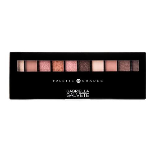 Gabriella Salvete Palette 10 Shades 12 g fard de pleoape pentru femei 01 Rose