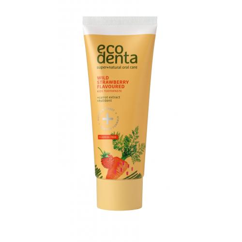 Ecodenta Toothpaste Wild Strawberry Flavoured 75 ml pastă de dinți pentru copii Natural