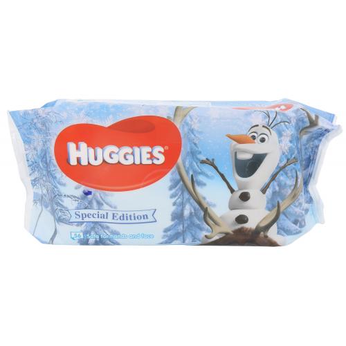 Huggies Baby Wipes Frozen Olaf 56 buc șervețele de curățare facială pentru copii
