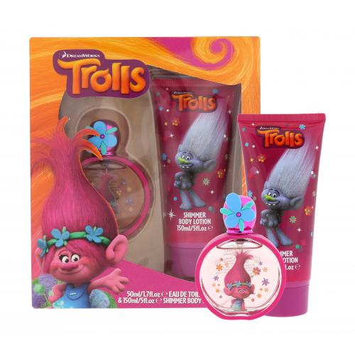 DreamWorks Trolls set cadou EDT 50 ml + Lapte de corp 150 ml pentru copii