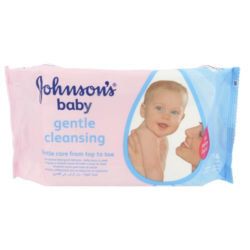 Johnson´s Baby Gentle Cleansing 56 buc șervețele de curățare facială pentru copii