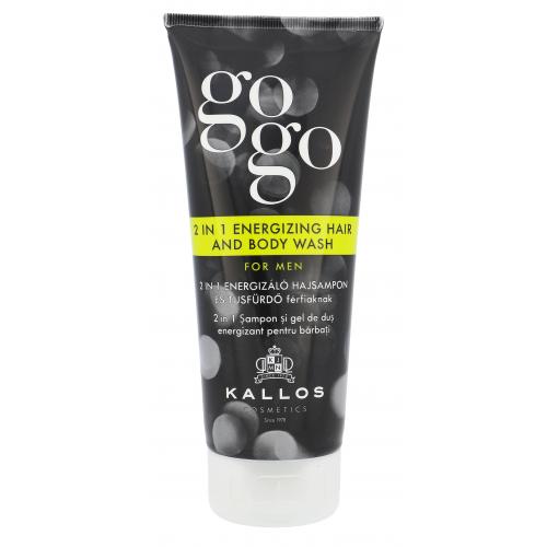 Kallos Cosmetics Gogo 2 in 1 Energizing Hair And Body Wash 200 ml gel de duș pentru bărbați