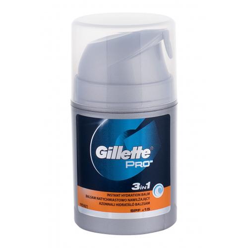 Gillette Pro 3in1 SPF15 50 ml balsam după bărbierit pentru bărbați