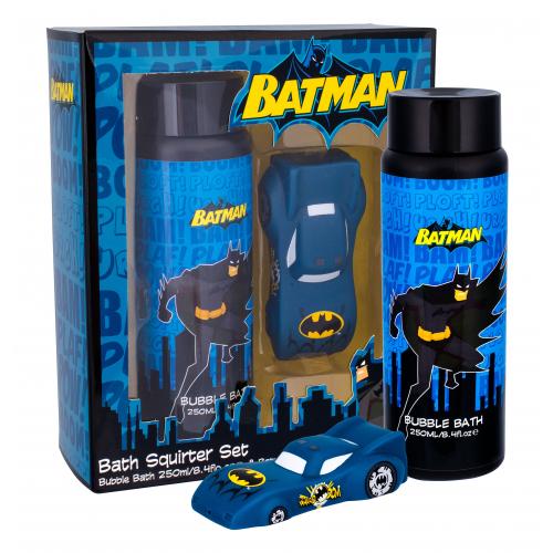 DC Comics Batman set cadou Spuma de baie 250 ml + Pistol de apa 1 buc pentru copii