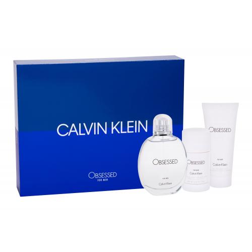 Calvin Klein Obsessed For Men set cadou EDT 125 ml + Gel de dus 100 ml + Deodorant stick 75 ml pentru bărbați