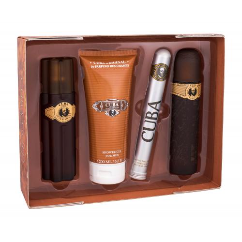 Cuba Gold set cadou EDT 100 ml + Lotiune dupa barbierit 100 ml + Gel de dus 200 ml + EDT 35 ml pentru bărbați