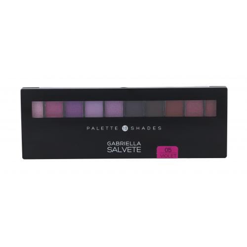 Gabriella Salvete Palette 10 Shades 12 g fard de pleoape pentru femei 05 Violet