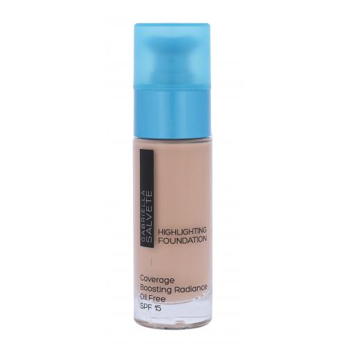 Gabriella Salvete Highlighting Foundation SPF15 30 ml fond de ten pentru femei 100 Ivory