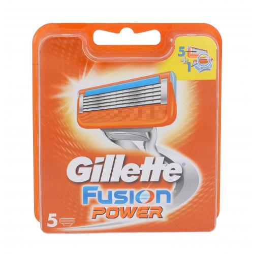 Gillette Fusion Power 5 buc rezerve aparat de ras pentru bărbați