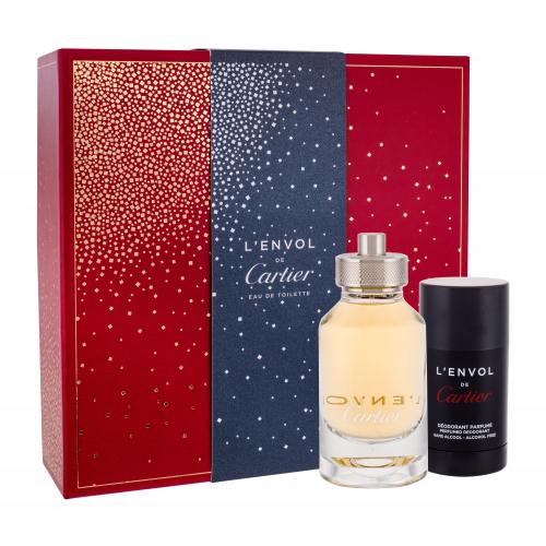 Cartier L´Envol de Cartier set cadou EDT 80 ml + Deodorant stick 75 ml pentru bărbați