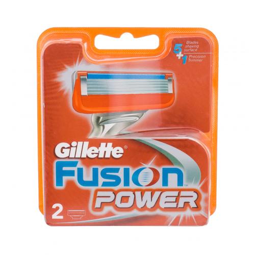 Gillette Fusion Power 2 buc rezerve aparat de ras pentru bărbați