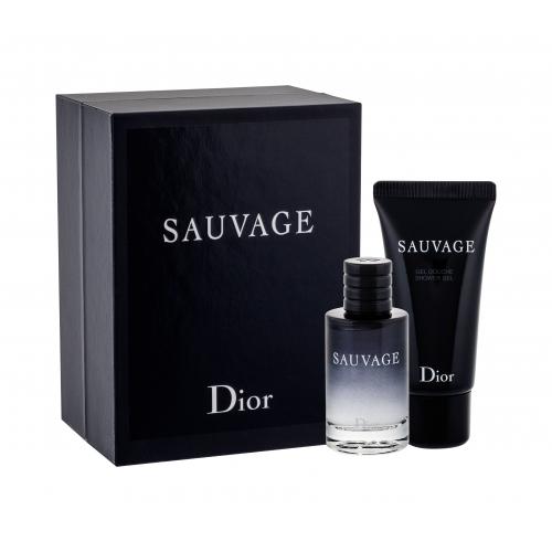 Christian Dior Sauvage set cadou EDT 10 ml + Gel de dus 20 ml pentru bărbați
