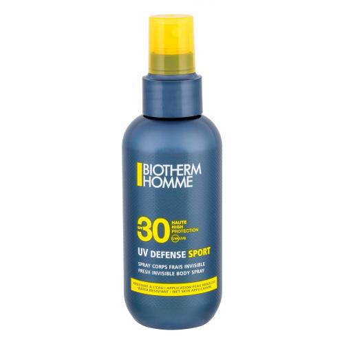 Biotherm Homme UV Defense Sport Body Spray SPF30 125 ml protecție solară pentru corp pentru bărbați Rezistent la apă