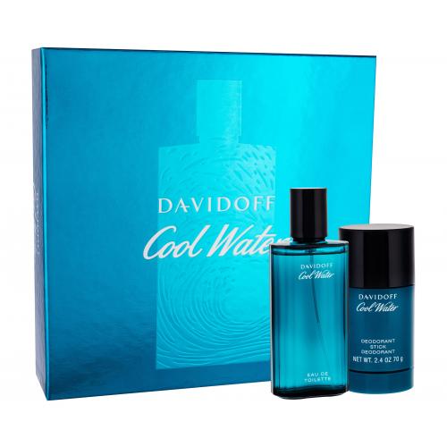 Davidoff Cool Water set cadou EDT 75 ml + Deodorant stick 75 ml pentru bărbați