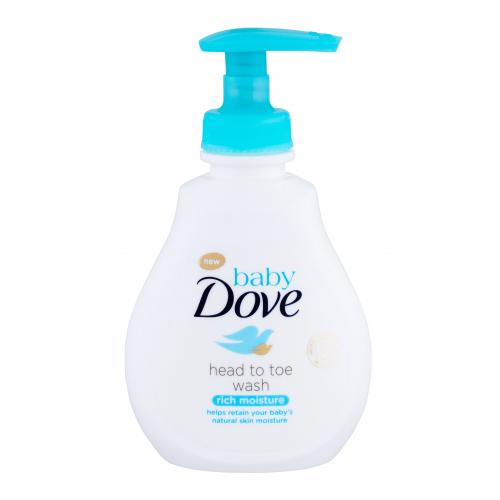 Dove Baby Rich Moisture Head To Toe Wash 200 ml spumă de baie pentru copii