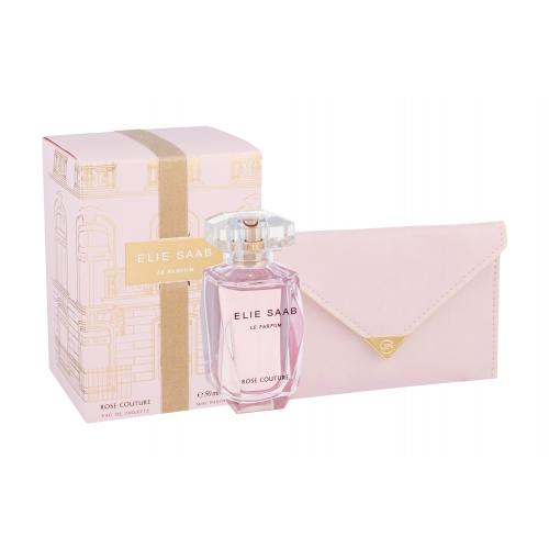 Elie Saab Le Parfum Rose Couture set cadou apa de toaleta 50 ml + geanta (de mana) pentru femei