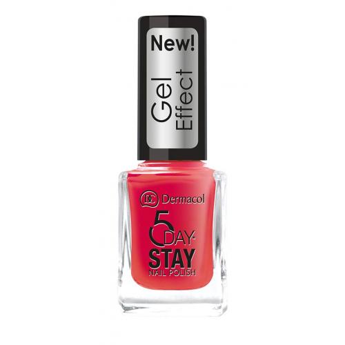 Dermacol 5 Day Stay Gel Effect 12 ml lac de unghii pentru femei 28 Moulin Rouge