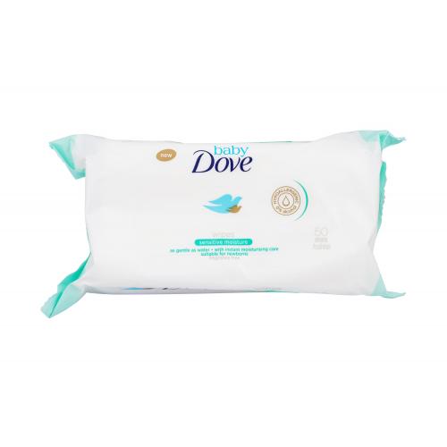 Dove Baby Sensitive Moisture 50 buc șervețele de curățare facială pentru copii