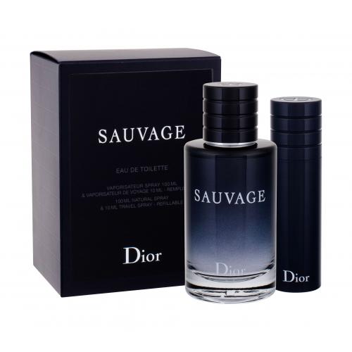 Christian Dior Sauvage set cadou EDT 100 ml + EDT 10 ml pentru bărbați