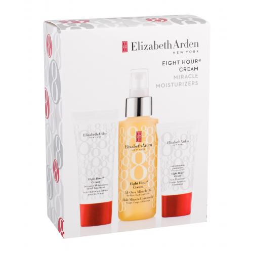 Elizabeth Arden Eight Hour® Cream All-Over Miracle Oil set cadou ulei hidratant 100 ml + crema de zi 15 ml + cremă de mâini 30 ml pentru femei