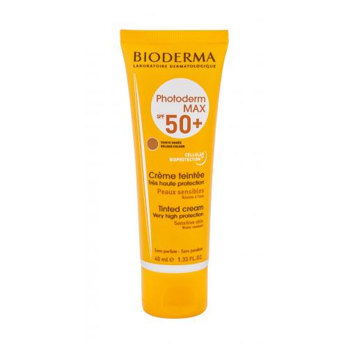 BIODERMA Photoderm Max Tinted Cream SPF50+ 40 ml protecție solară pentru ten pentru femei Golden Colour Rezistent la apă