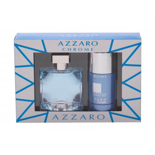 Azzaro Chrome United set cadou EDT 50 ml + Deodorant stick 75 ml pentru bărbați