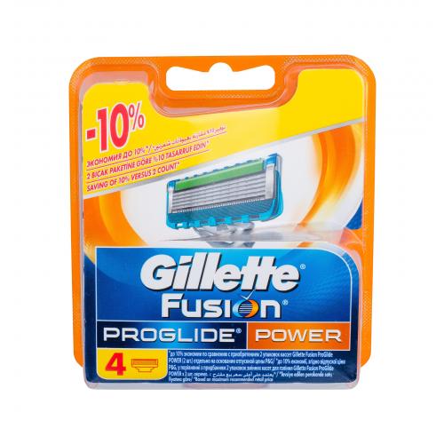 Gillette Fusion Proglide Power 4 buc rezerve aparat de ras pentru bărbați