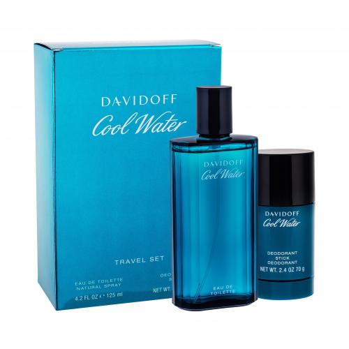 Davidoff Cool Water set cadou EDT 125 ml + Deodorant stick 75 ml pentru bărbați