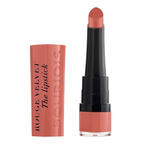 BOURJOIS Paris Rouge Velvet The Lipstick 2,4 g ruj de buze pentru femei 15 Peach Tatin