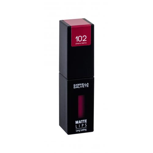 Gabriella Salvete Matte Lips 4,5 ml ruj de buze pentru femei 102 Cherry Berry