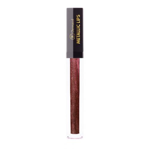 Dermacol Metallic Lips 3,5 ml ruj de buze pentru femei 05 Chilli Chocolate