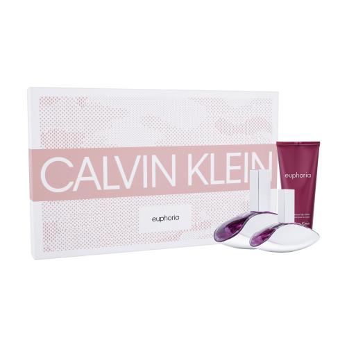 Calvin Klein Euphoria set cadou EDP 100 ml + EDP 30 ml + Lapte de corp 100 ml pentru femei