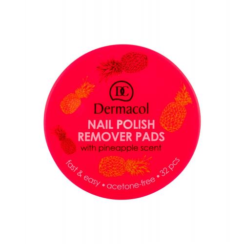 Dermacol Nail Polish Remover Pads 32 buc dizolvant pentru unghii pentru femei