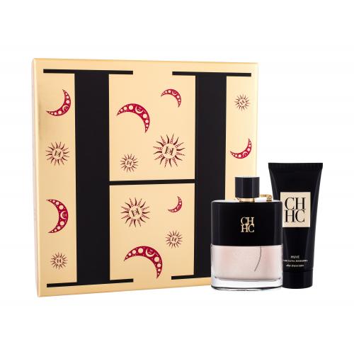 Carolina Herrera CH Men Prive set cadou Apa de toaleta 100 ml +Balsam dupa ras100 ml pentru bărbați