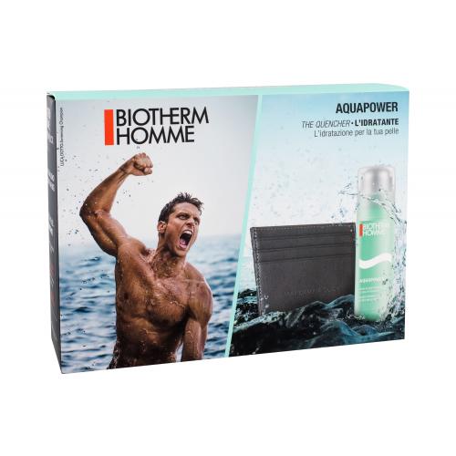 Biotherm Homme Aquapower Oligo Thermal Care set cadou Gel hidratant pentru barbati 75 ml + portcard de vizita pentru bărbați