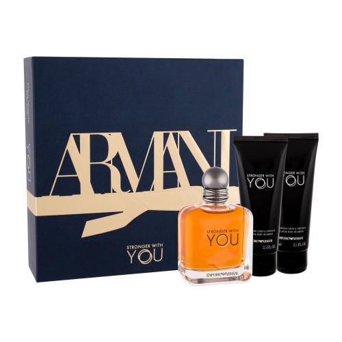 Giorgio Armani Emporio Armani Stronger With You set cadou apă de toaletă 100 ml + gel de duș 2x 75 ml pentru bărbați