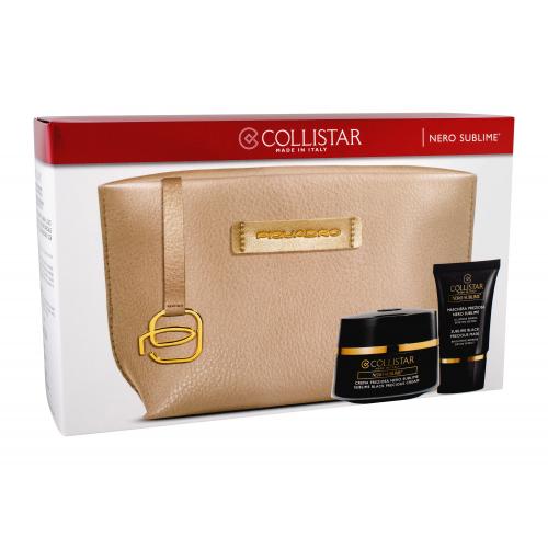 Collistar Nero Sublime Sublime Black Precious Cream set cadou Crema de zi 50 ml + Masca pentru ten 15 ml + Borseta cosmetice pentru femei