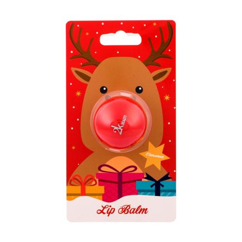 2K Lip Balm Reindeer 6 g balsam de buze pentru femei Cinnamon