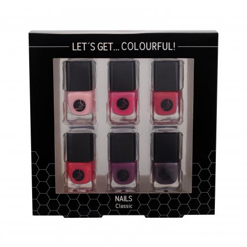 2K Let´s Get Colourful! Classics set cadou Lac de unghii 6 x 5 ml pentru femei