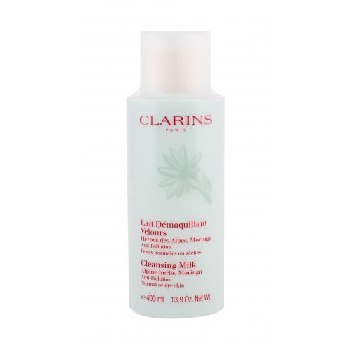 Clarins Cleansing Milk With Alpine Herbs Dry/Normal 400 ml lapte de curățare pentru femei Natural