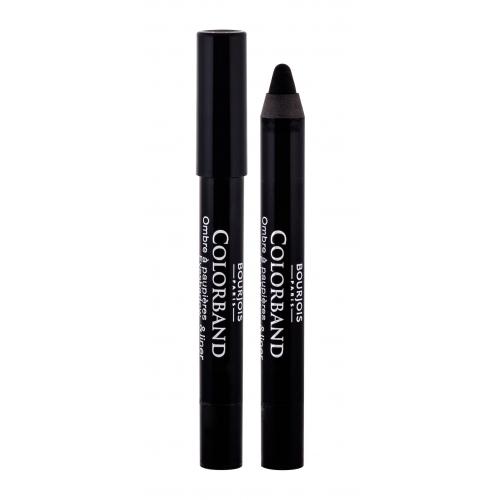 BOURJOIS Paris Colorband Eyeshadow & Liner 3,25 g fard de pleoape pentru femei 01 Noir Abstrait