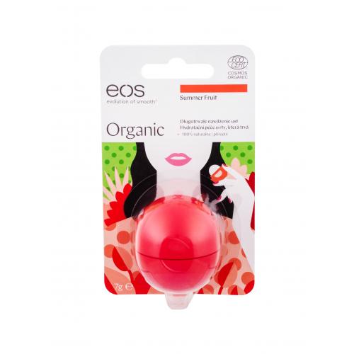EOS Organic 7 g balsam de buze pentru femei Summer Fruit BIO; Natural