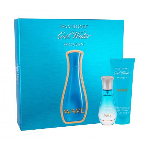 Davidoff Cool Water Wave Woman set cadou EDT 30 ml + Lapte de corp 75 ml pentru femei